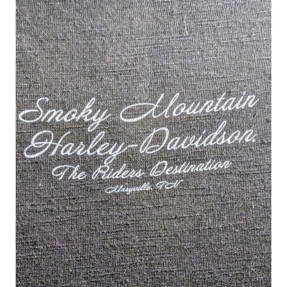 Harley Davidson Womens Sz M‎ Shirt Smoky Mountain Wings Graphic Biker Motorcycle - Picture 4 of 8
